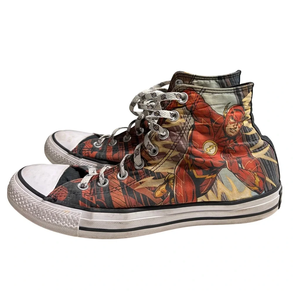 Converse Chuck Taylor All Star DC Comics The Flash High Top Sneakers Men 8 WN 10 - Picture 2 of 11